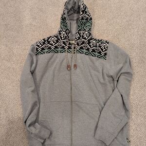Howler Brothers Gray and Black Shaman hoodie